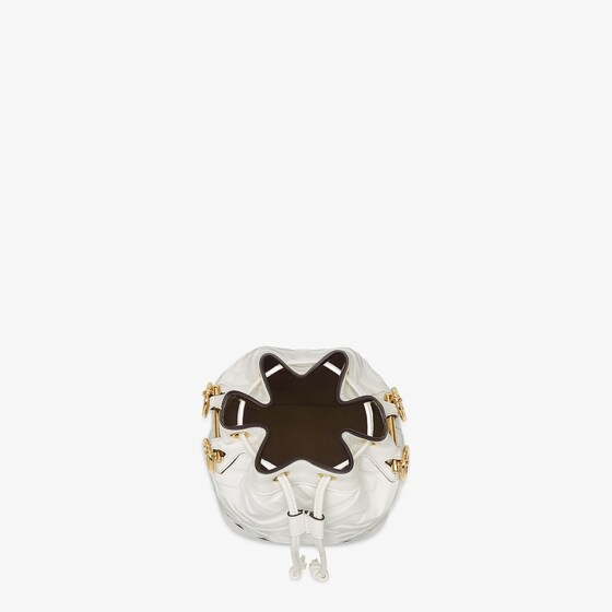 Fendi Mon Tresor - White leather mini-bag with FF motif
