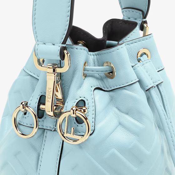Fendi Mon Tresor - Light blue leather mini bag