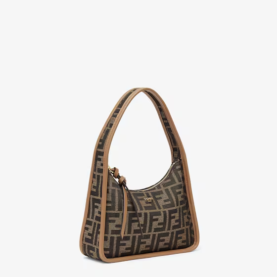 Fendi Mini Fendessence - Brown FF fabric mini-bag