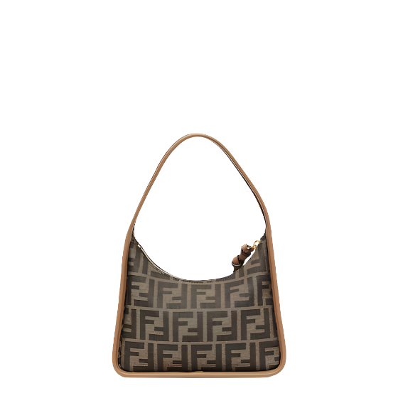 Fendi Mini Fendessence - Brown FF fabric mini-bag