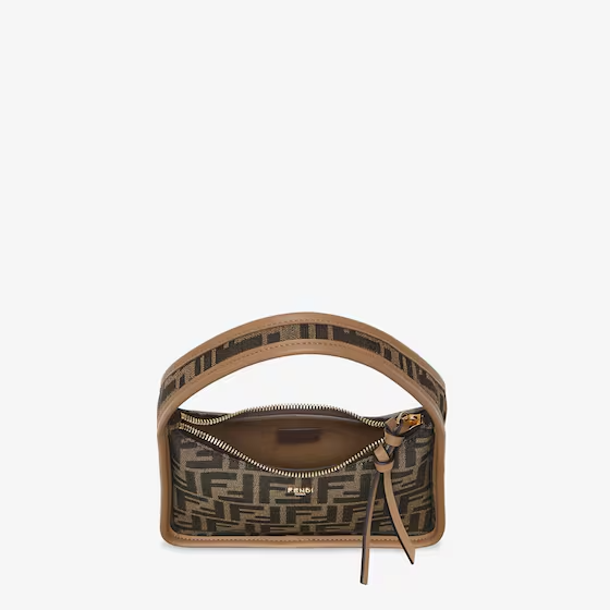 Fendi Mini Fendessence - Brown FF fabric mini-bag