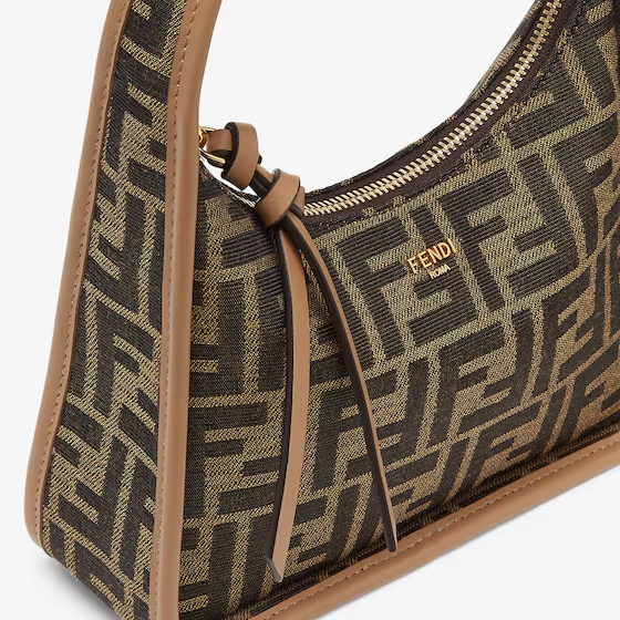 Fendi Mini Fendessence - Brown FF fabric mini-bag