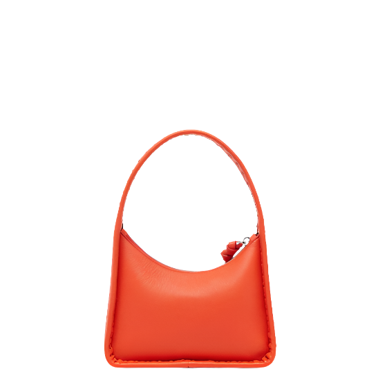 Fendi Mini Fendessence - Small red Selleria bag with 264 hand-sewn topstitches