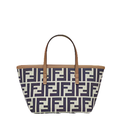 Fendi Roll Mini - Midnight blue FF jacquard mini bag