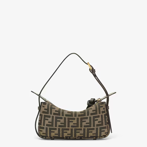 Fendi Simply Fendi Mini - Brown FF jacquard fabric mini bag