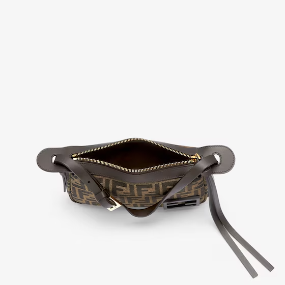 Fendi Simply Fendi Mini - Brown FF jacquard fabric mini bag