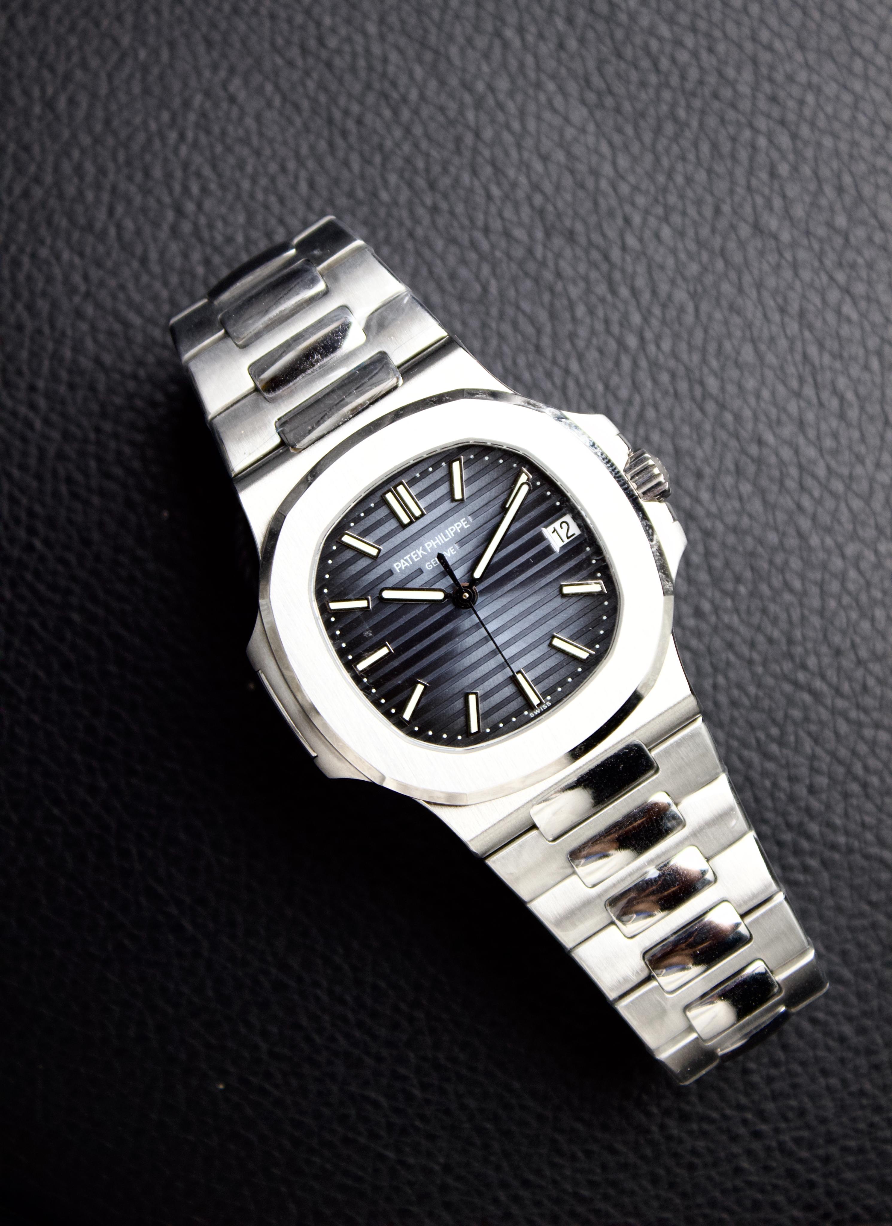 PATEK PHILIPPE  (5711) STAINLESS STEEL &BLUE DIAL