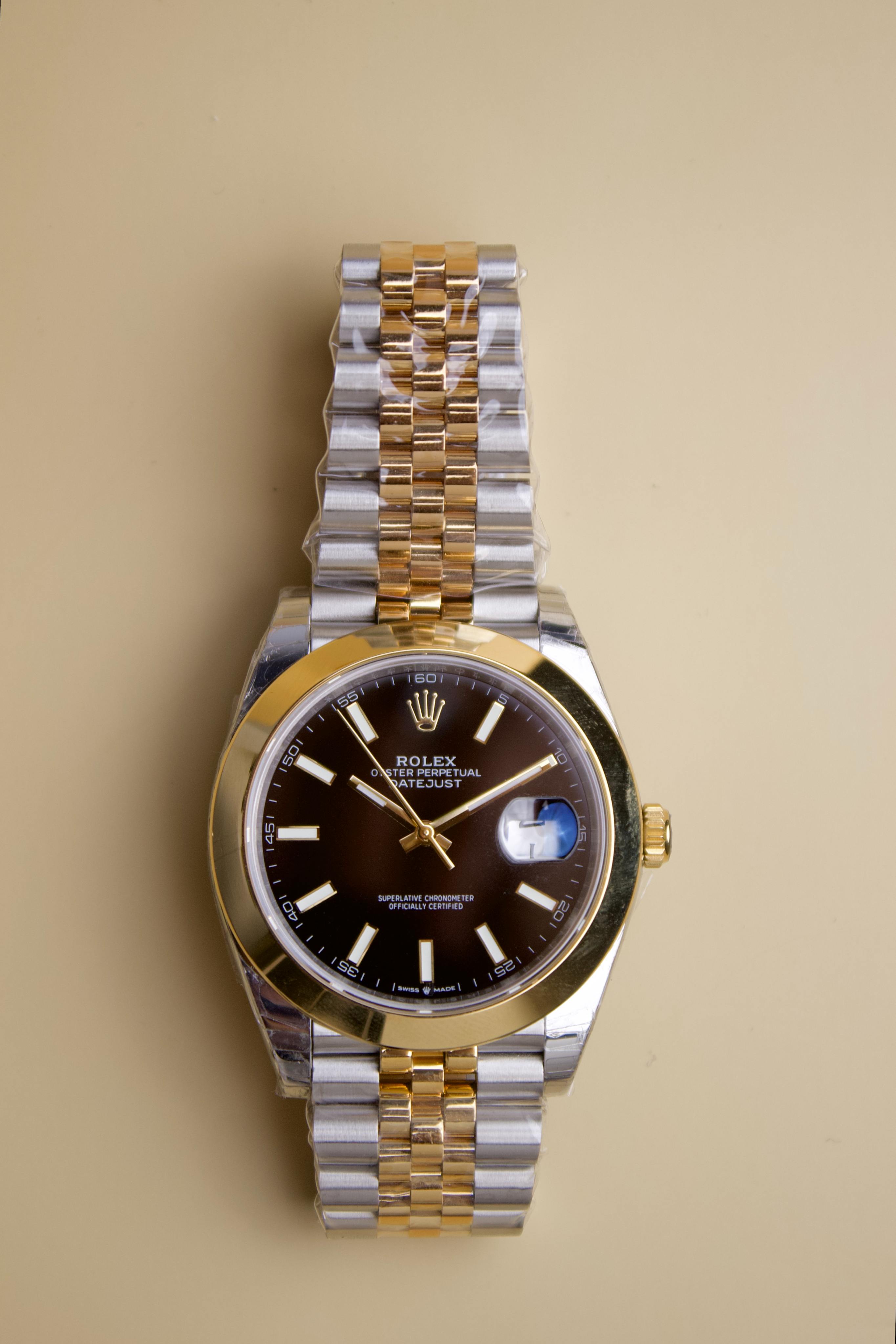 ROLEX DATEJUST YELLOW GOLD & STEEL 41M