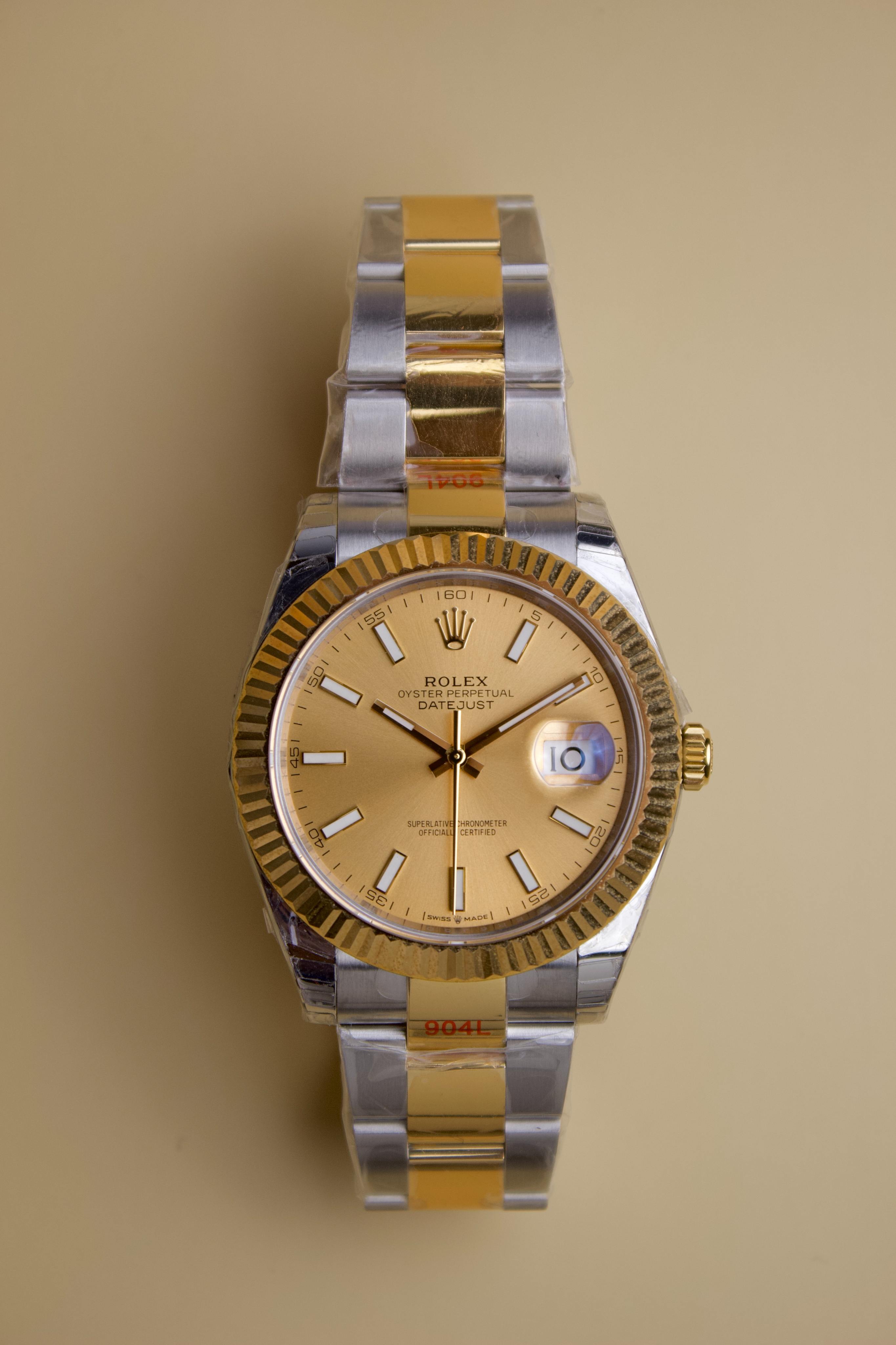 ROLEX DATEJUST YELLOW GOLD & STEEL 41M