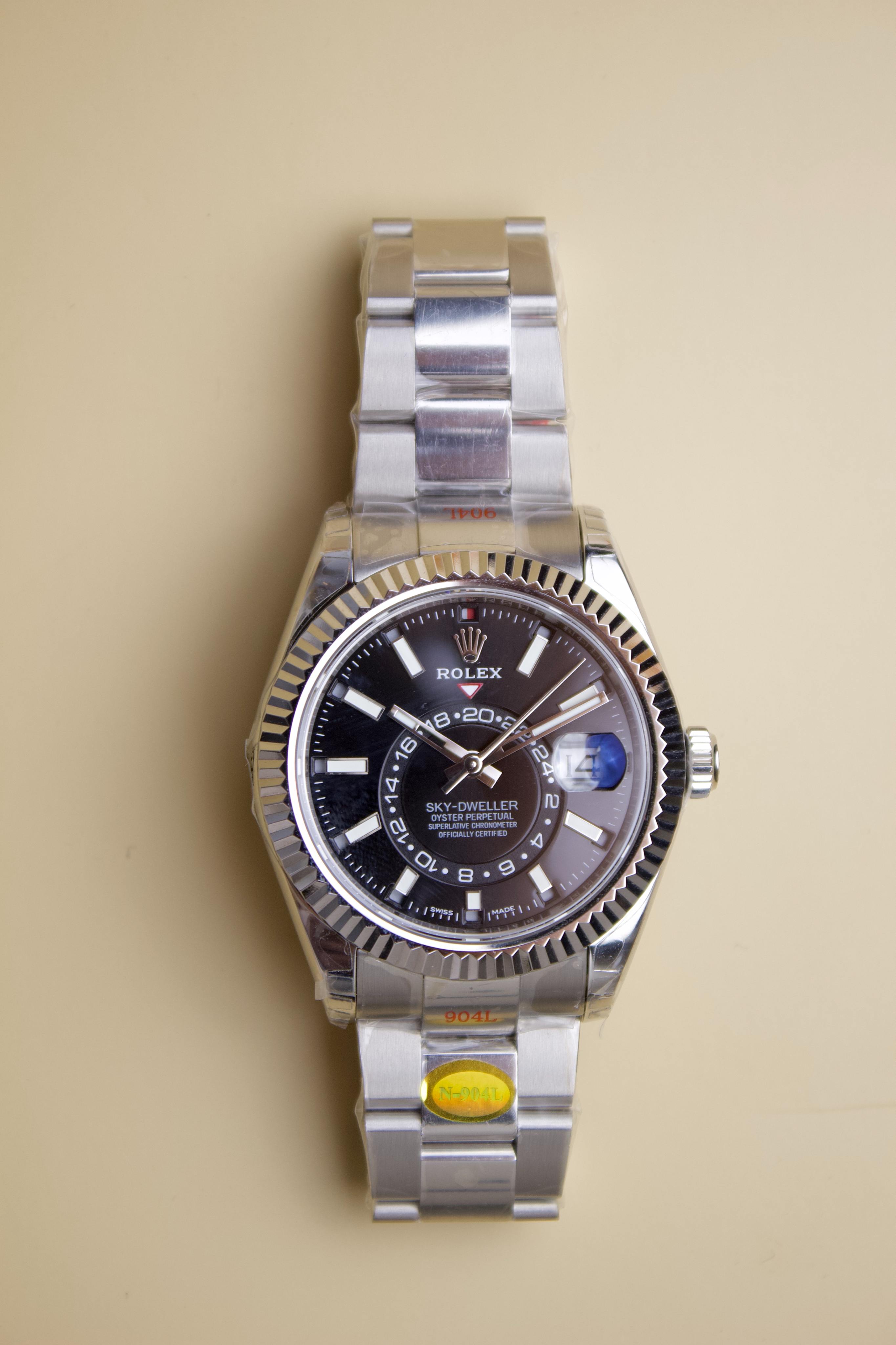 ROLEX SKY DWELLER BLACK DIAL