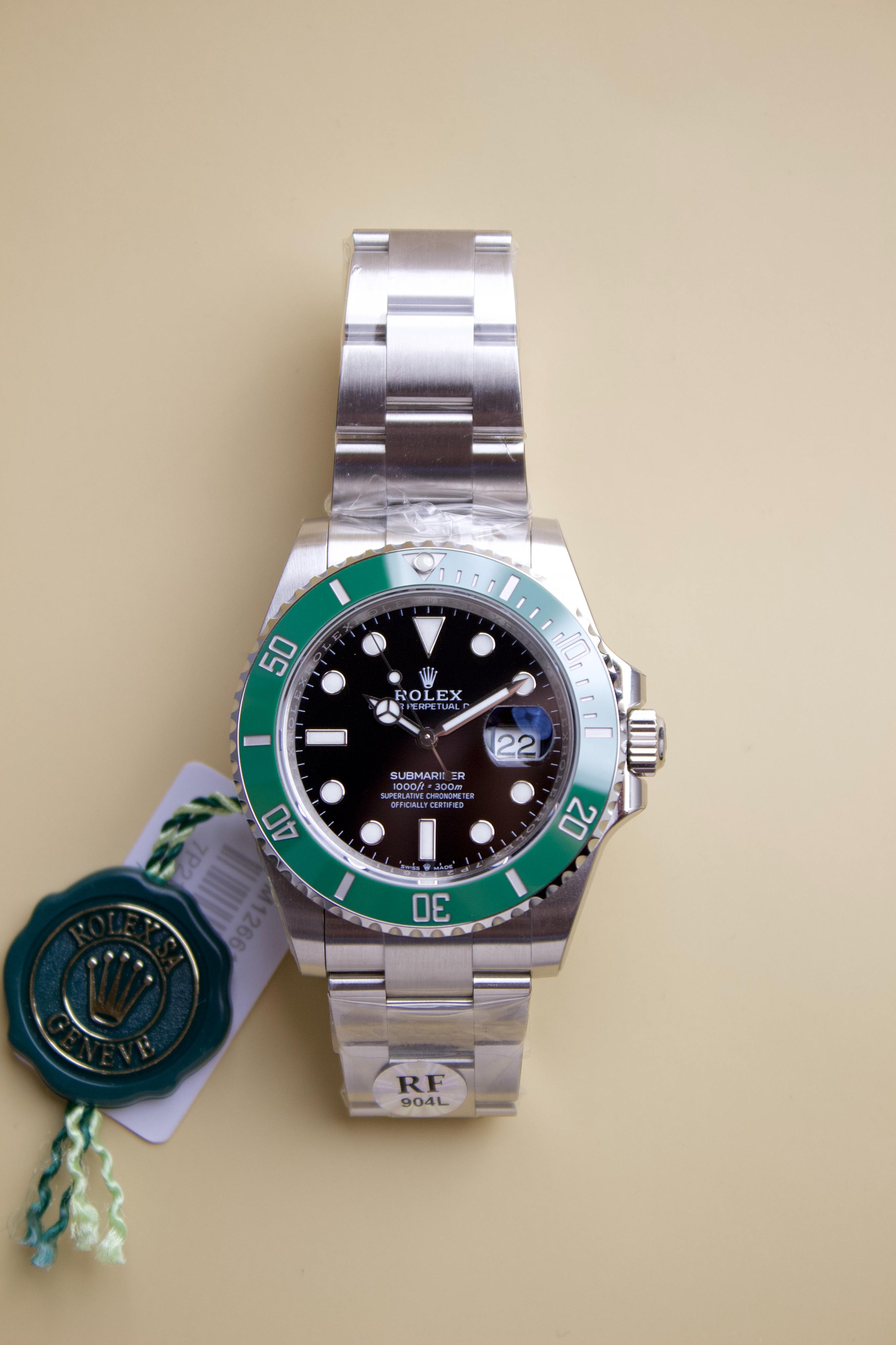 ROLEX SUBMARINER STARBUCKS 41M. STAINLESS STEEL