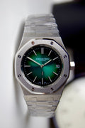 AUDEMARS PIGUET ROYAL OAK "JUMBO" EXTRA-THIN GREEN DIAL