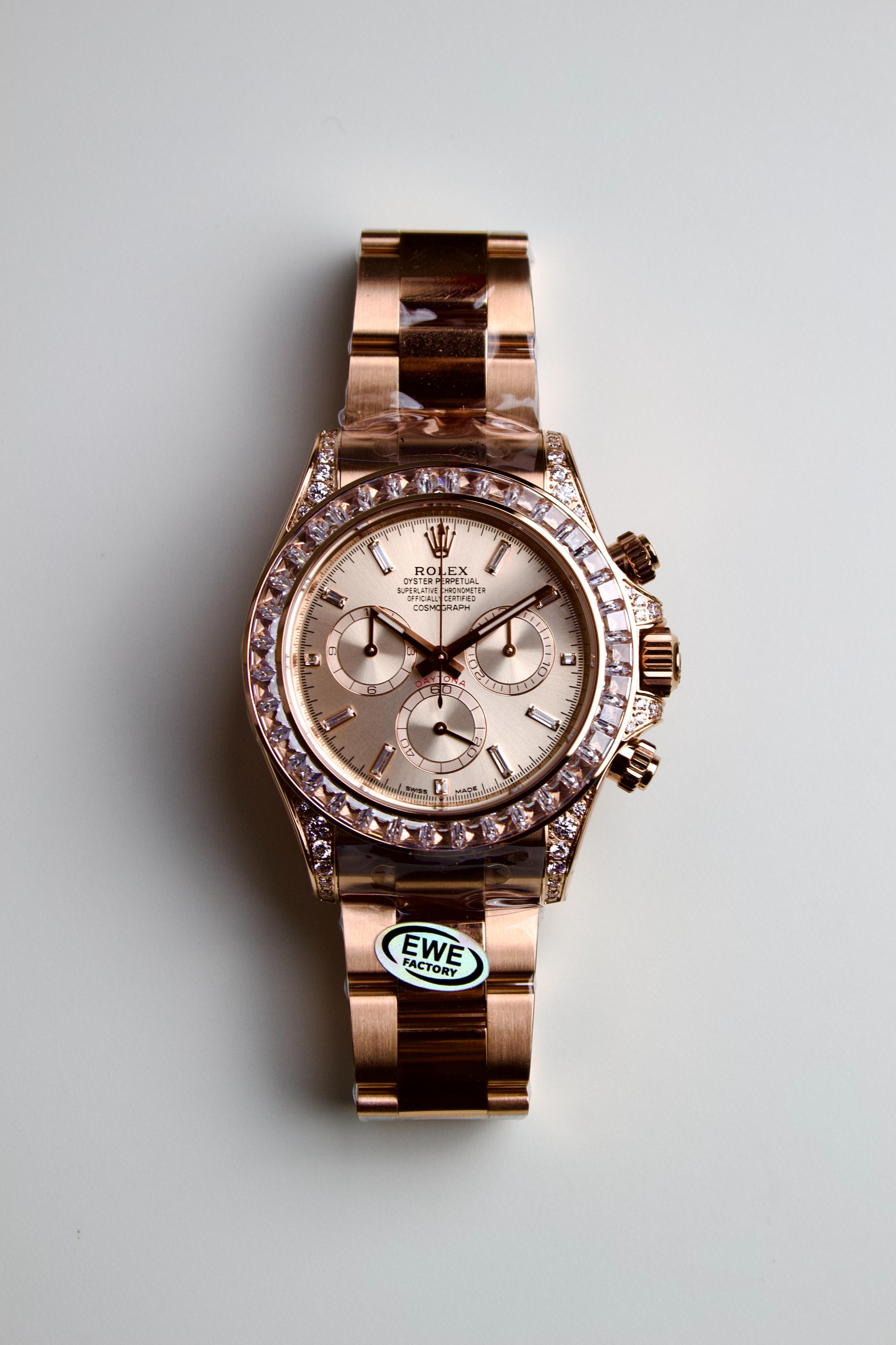 ROLEX DAYTONA COSMOGRAPH ROSE GOLD& DIAMONDS BEZEL