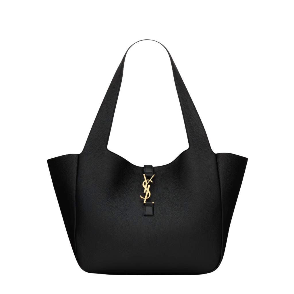 SAINT LAURENT YSL BEA IN GRAINED LEATHER BLACK