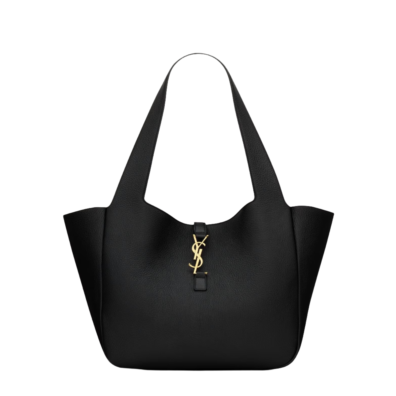 SAINT LAURENT YSL BEA IN GRAINED LEATHER BLACK