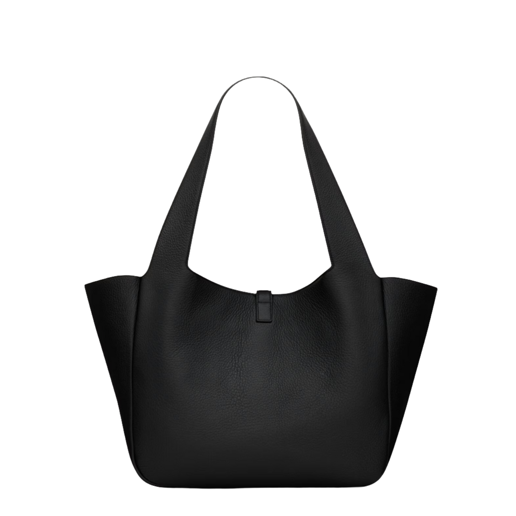 SAINT LAURENT YSL BEA IN GRAINED LEATHER BLACK