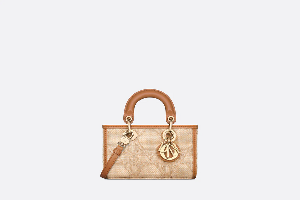 Lady D-Joy Micro Bag  Natural Cannage Raffia  Dior Couture