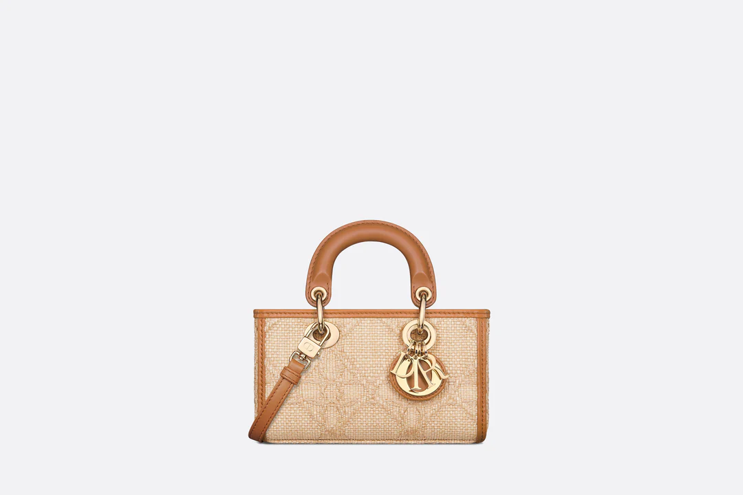 Lady D-Joy Micro Bag  Natural Cannage Raffia  Dior Couture
