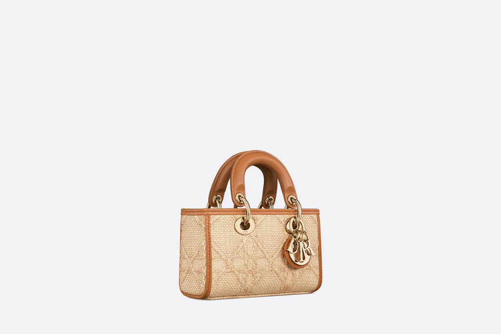 Lady D-Joy Micro Bag  Natural Cannage Raffia  Dior Couture