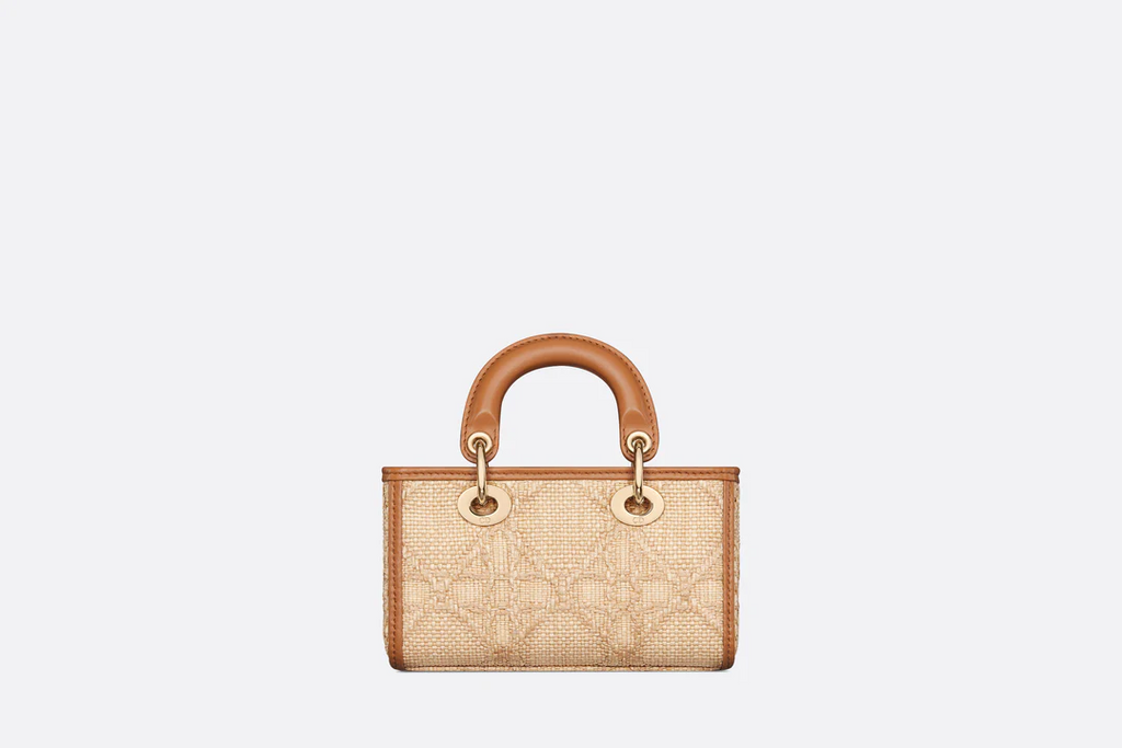 Lady D-Joy Micro Bag  Natural Cannage Raffia  Dior Couture