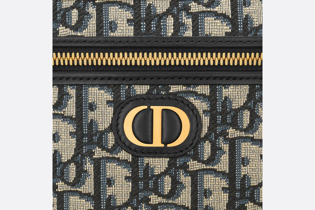 Montaigne Mini Vanity Case  Blue Dior_Oblique Jacquard  Dior Couture