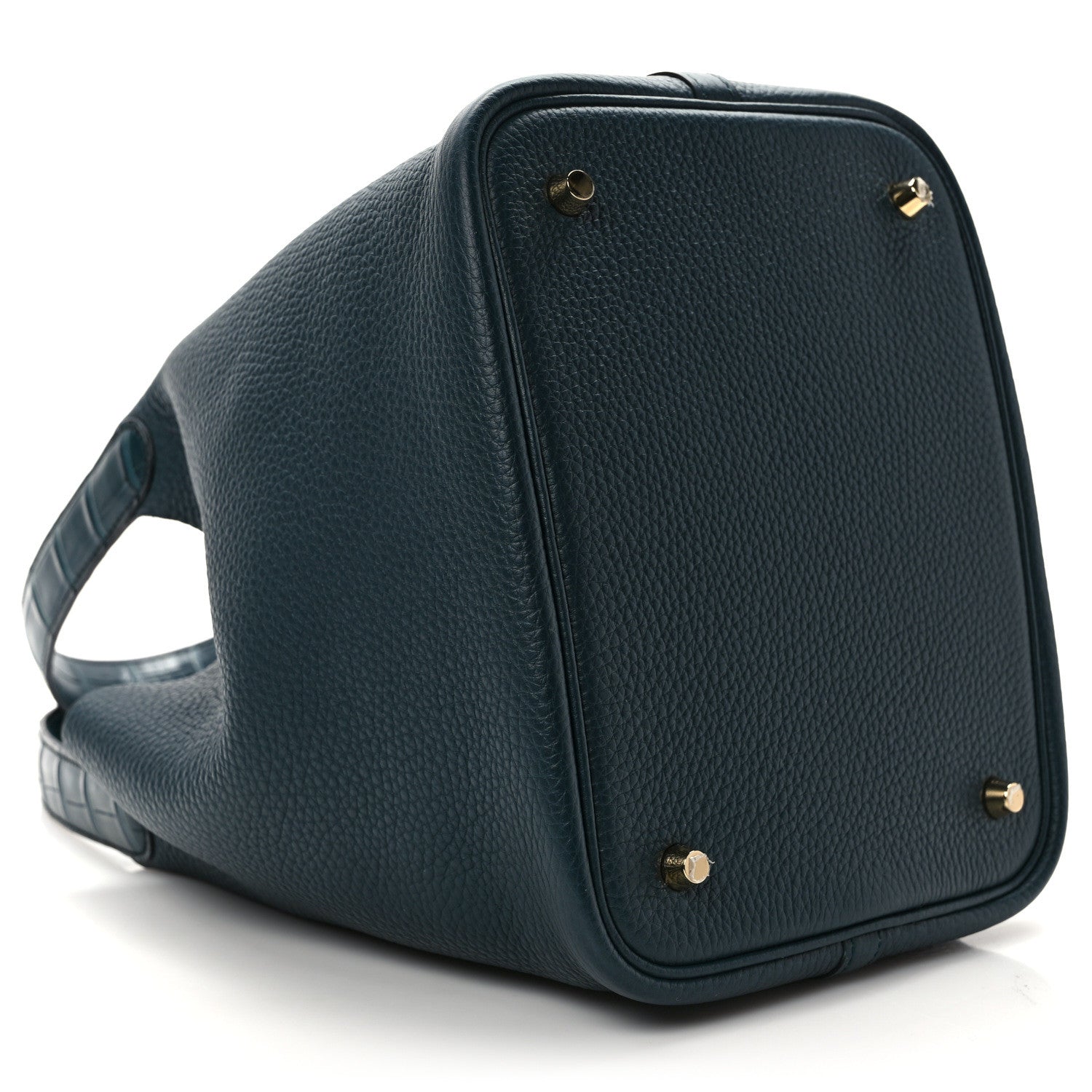 HERMES Taurillon Clemence Matte Alligator Picotin Lock Touch