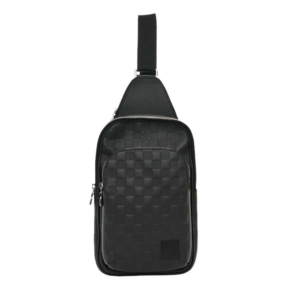 LOUIS VUITTON Damier Infini Avenue Sling Bag Onyx