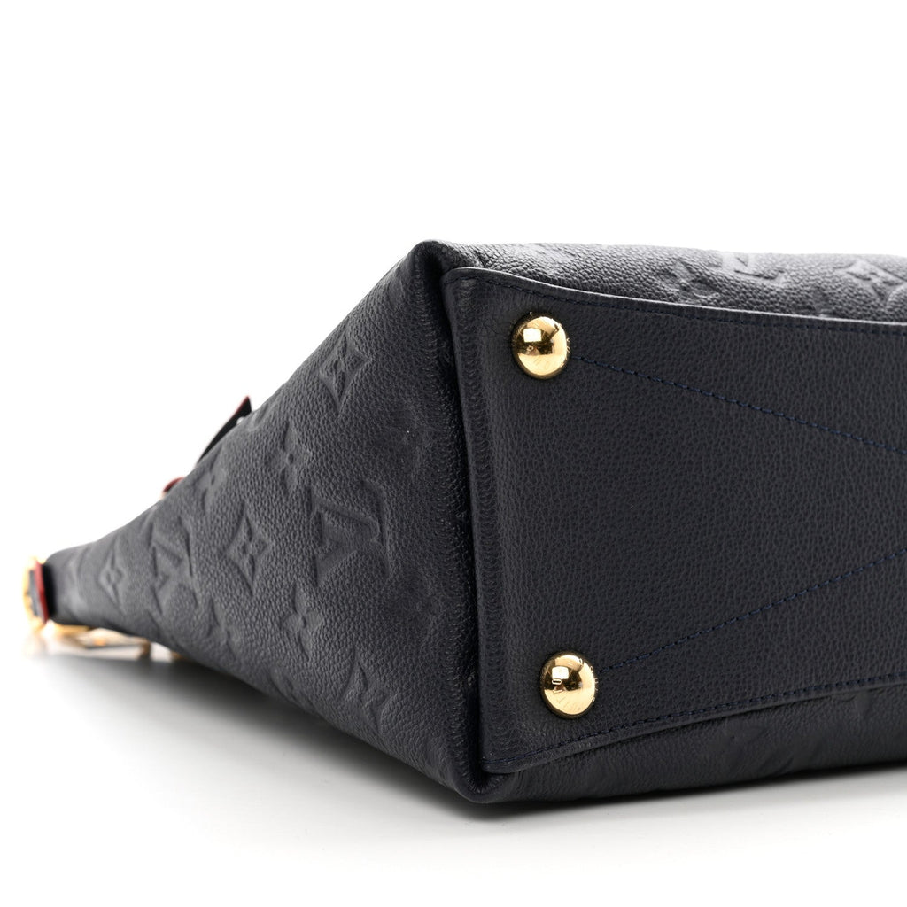 LOUIS VUITTON Empreinte V Tote MM Marine Rouge