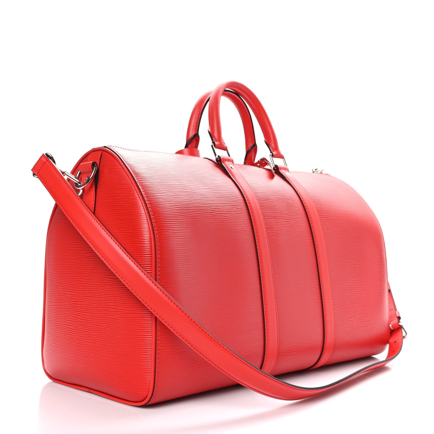 LOUIS VUITTON X SUPREME EPI KEEPALL BANDOULIERE 45 RED