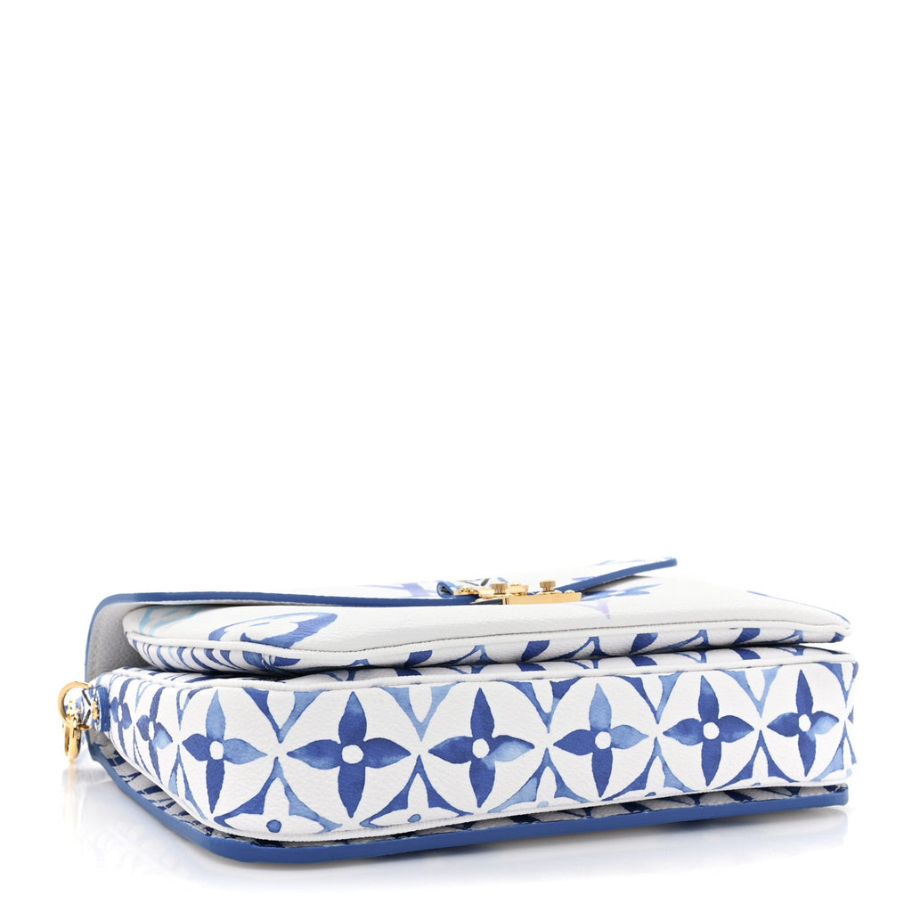 LOUIS VUITTON Monogram Giant By The Pool Pochette Metis MM Blue