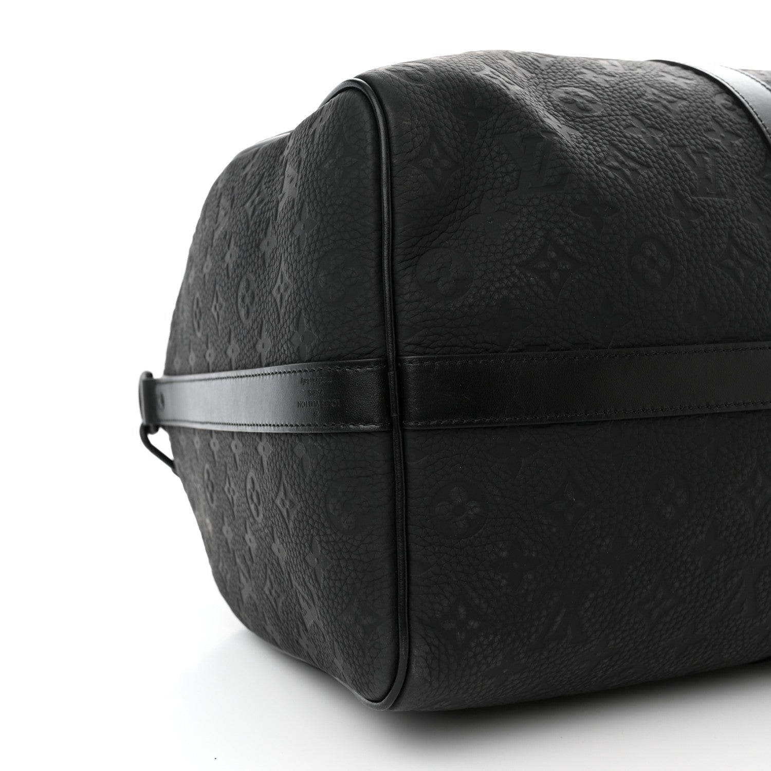 LOUIS VUITTON TAURILLON MONOGRAM KEEPALL BANDOULIERE 50 BLACK