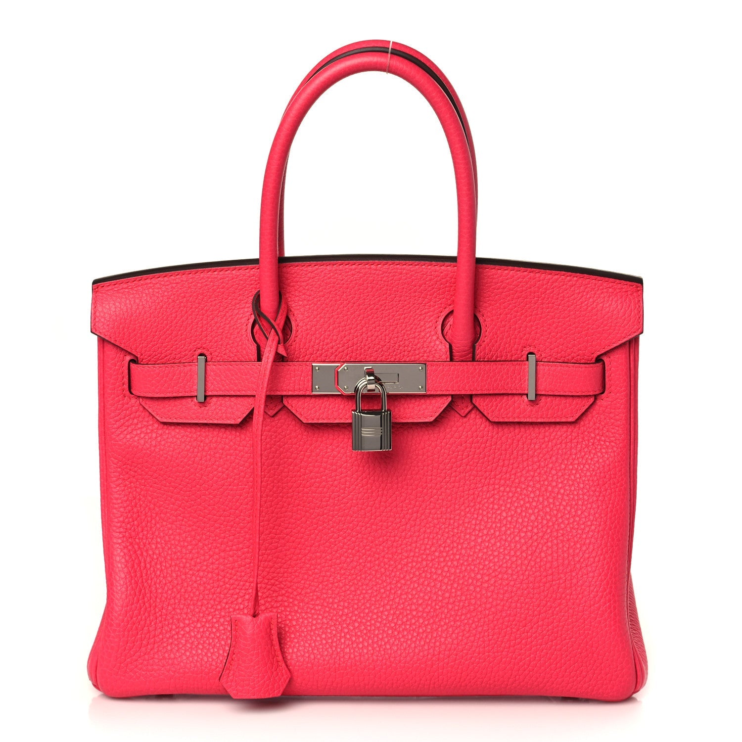 HERMES Taurillon Clemence Birkin 30 Rose Extreme