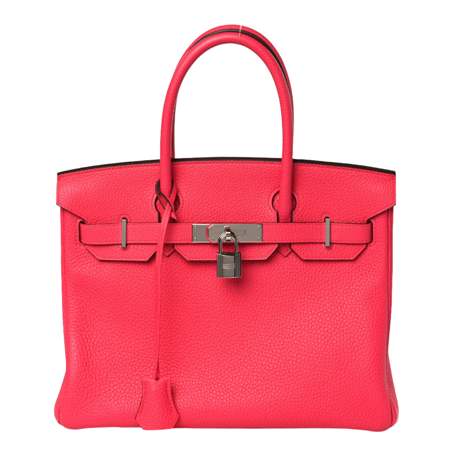 HERMES Taurillon Clemence Birkin 30 Rose Extreme