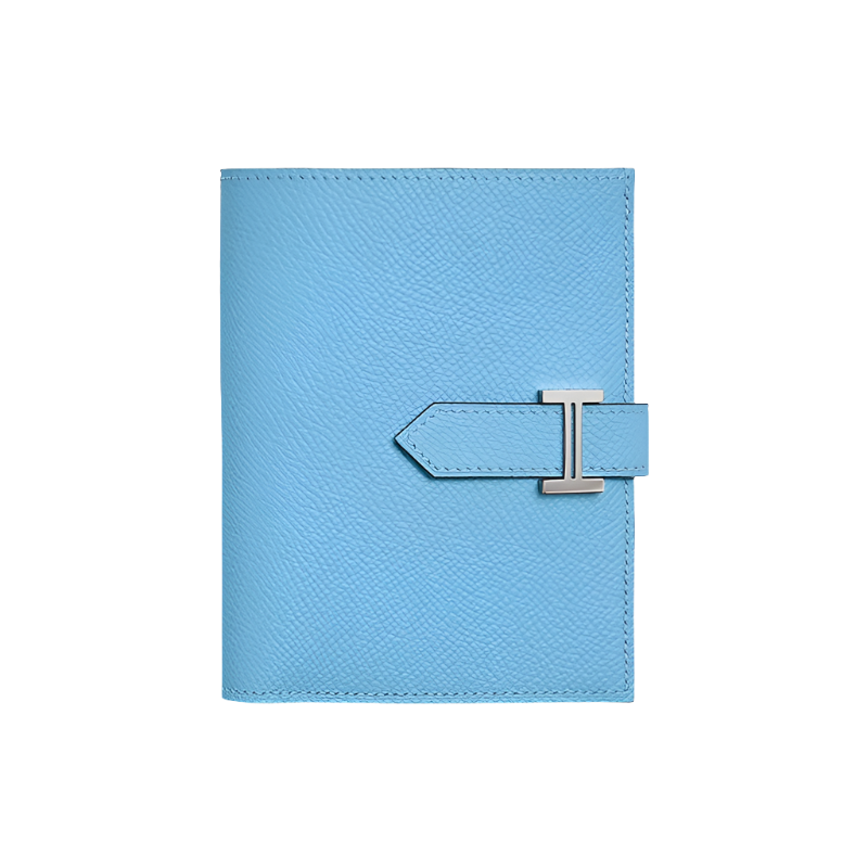 Hermes Bearn Compact wallet Céleste