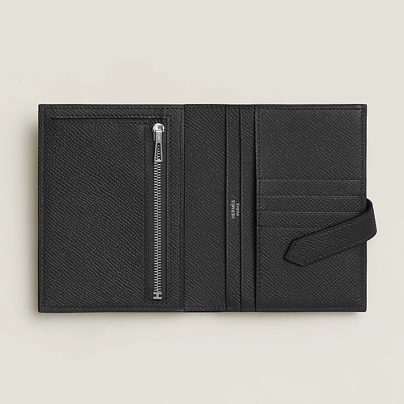 Hermes Bearn Compact wallet Noir