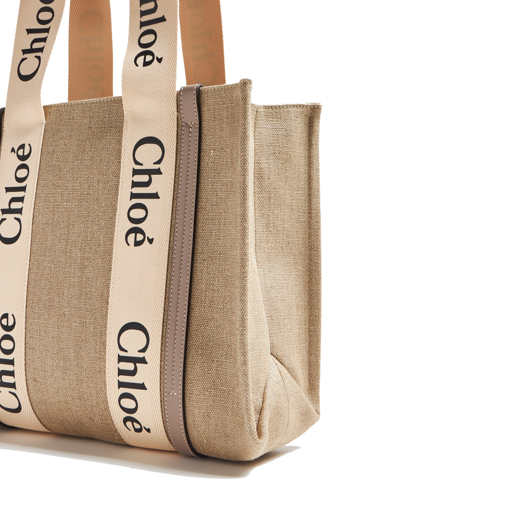 Chlo Woody medium tote bag for Women - Beige