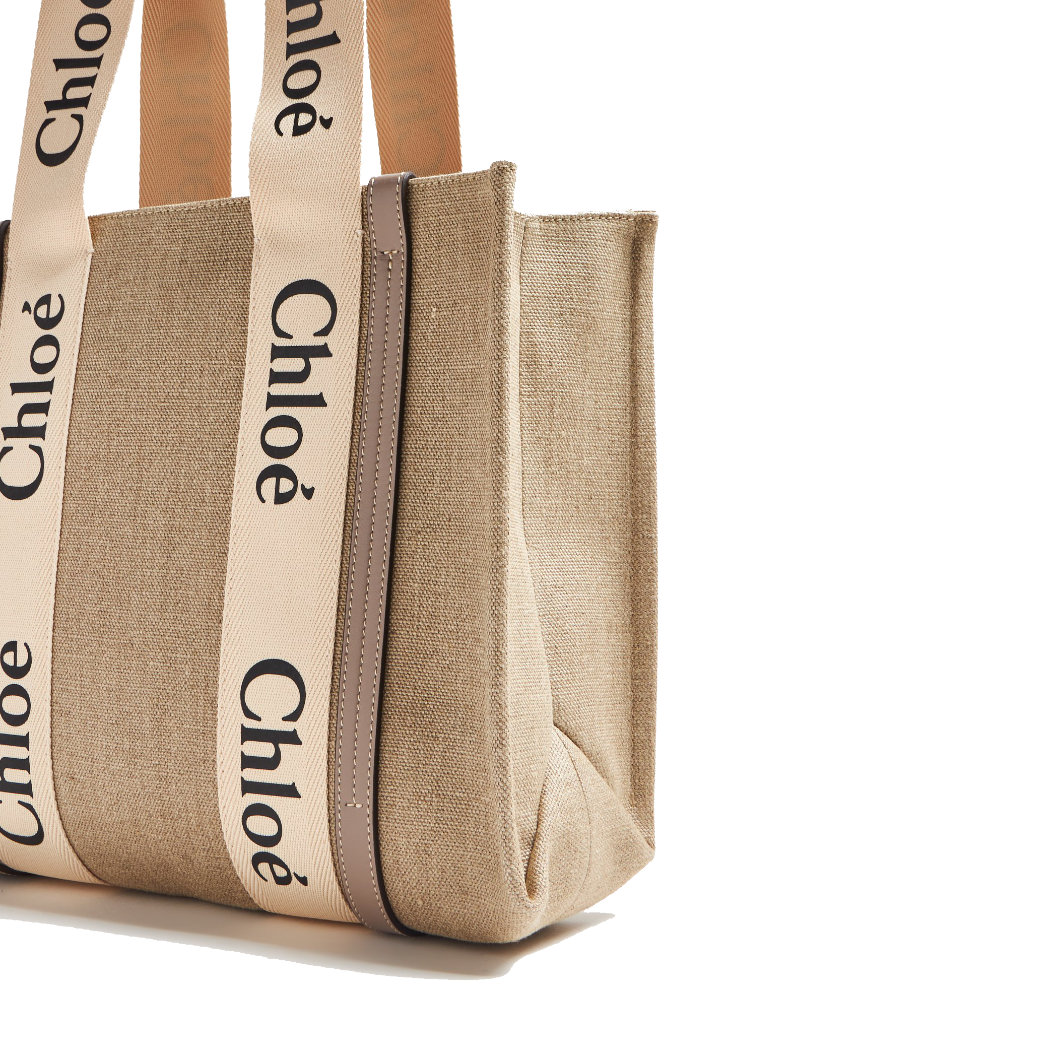 Chlo Woody medium tote bag for Women - Beige