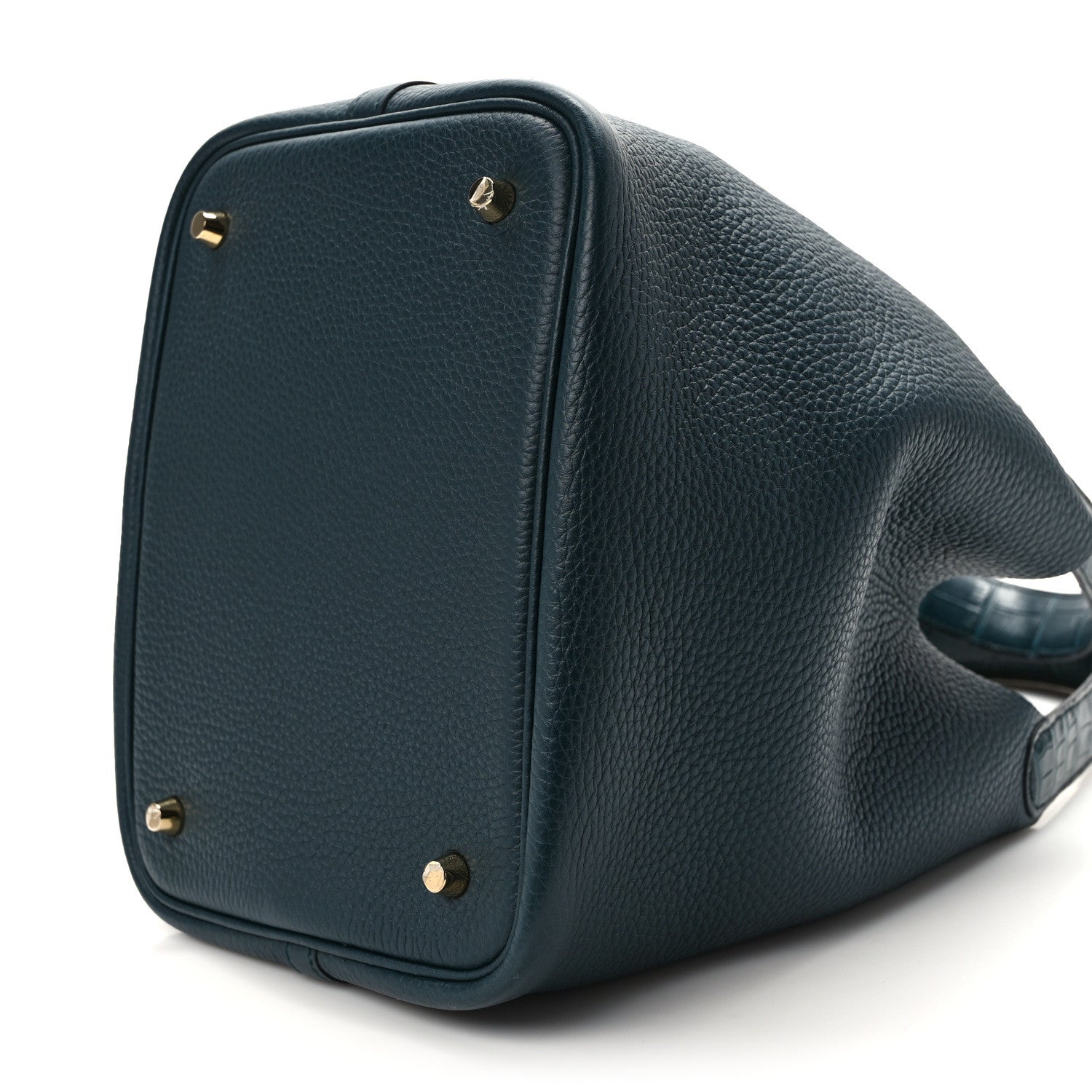 HERMES Taurillon Clemence Matte Alligator Picotin Lock Touch