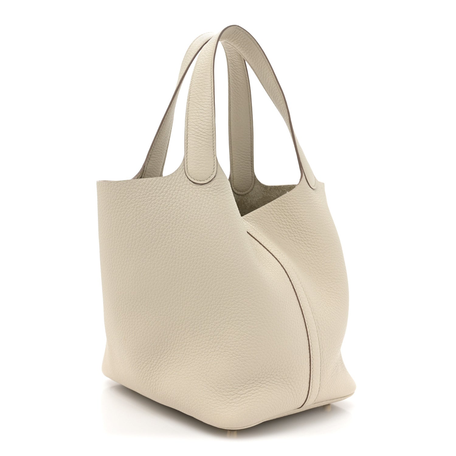 HERMES Taurillon Clemence Picotin Lock 22 MM Beton