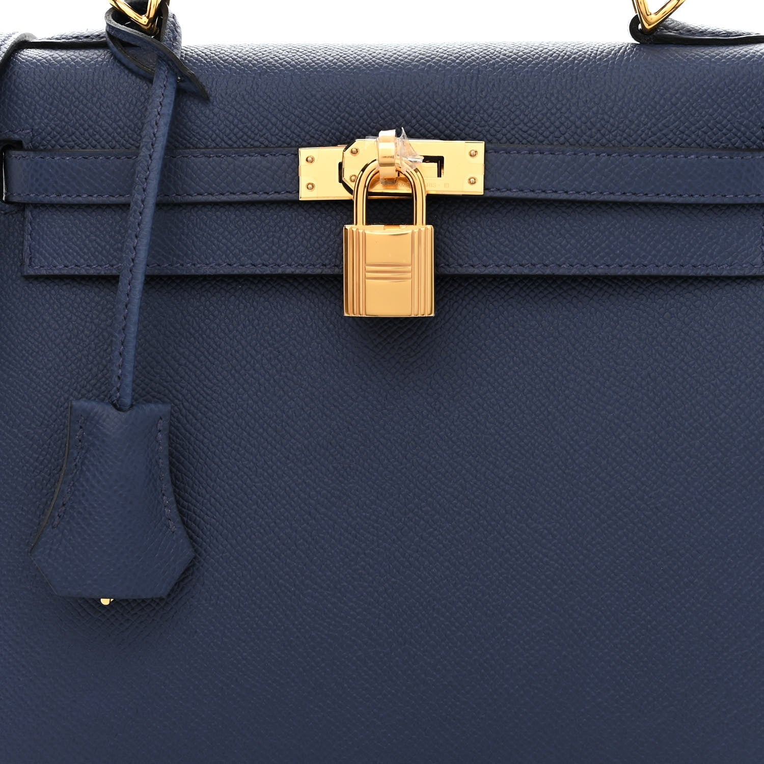 HERMES EPSOM KELLY SELLIER 25 BLEU NAVY