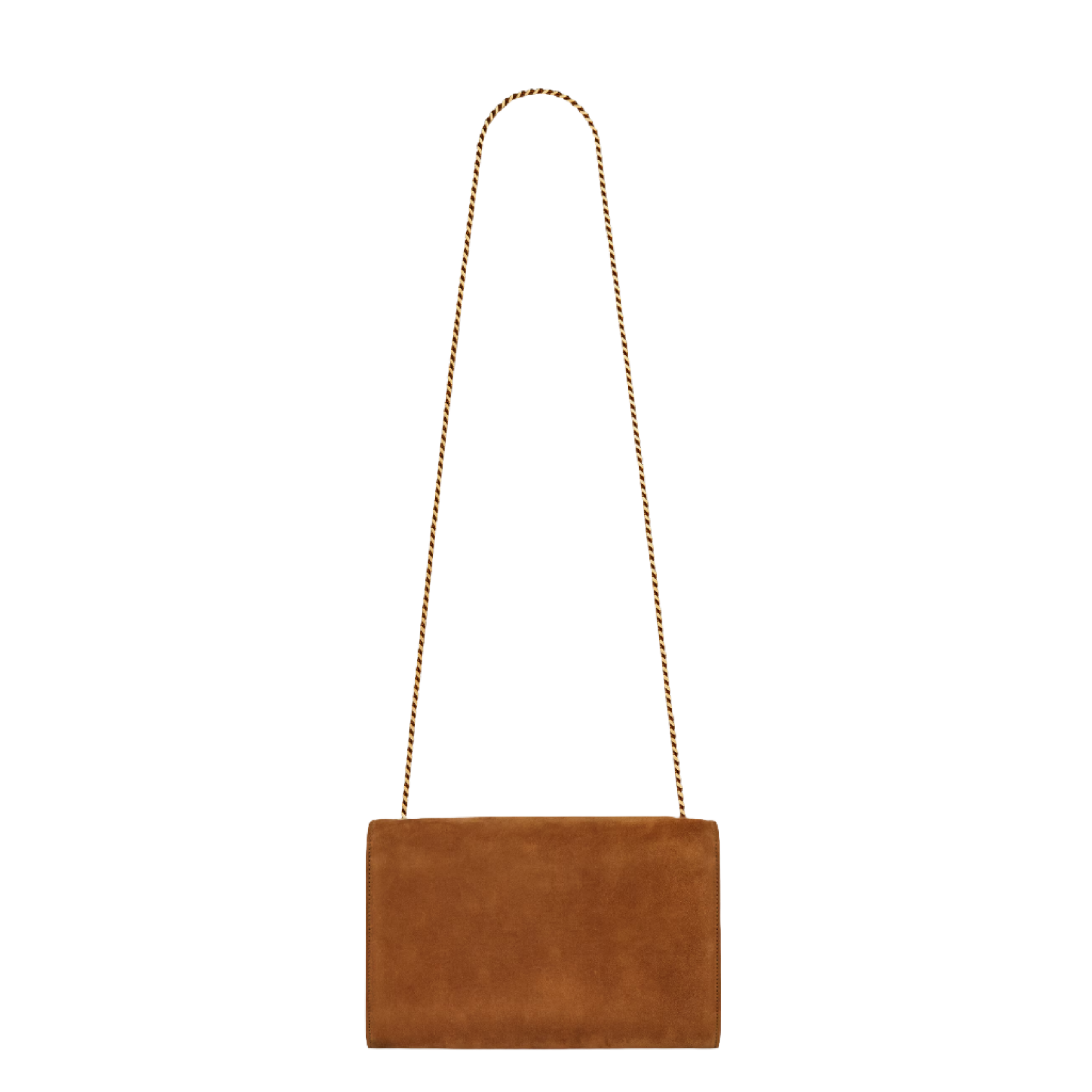 SAINT LAURENT YSL KATE MEDIUM IN SUEDE BROWN