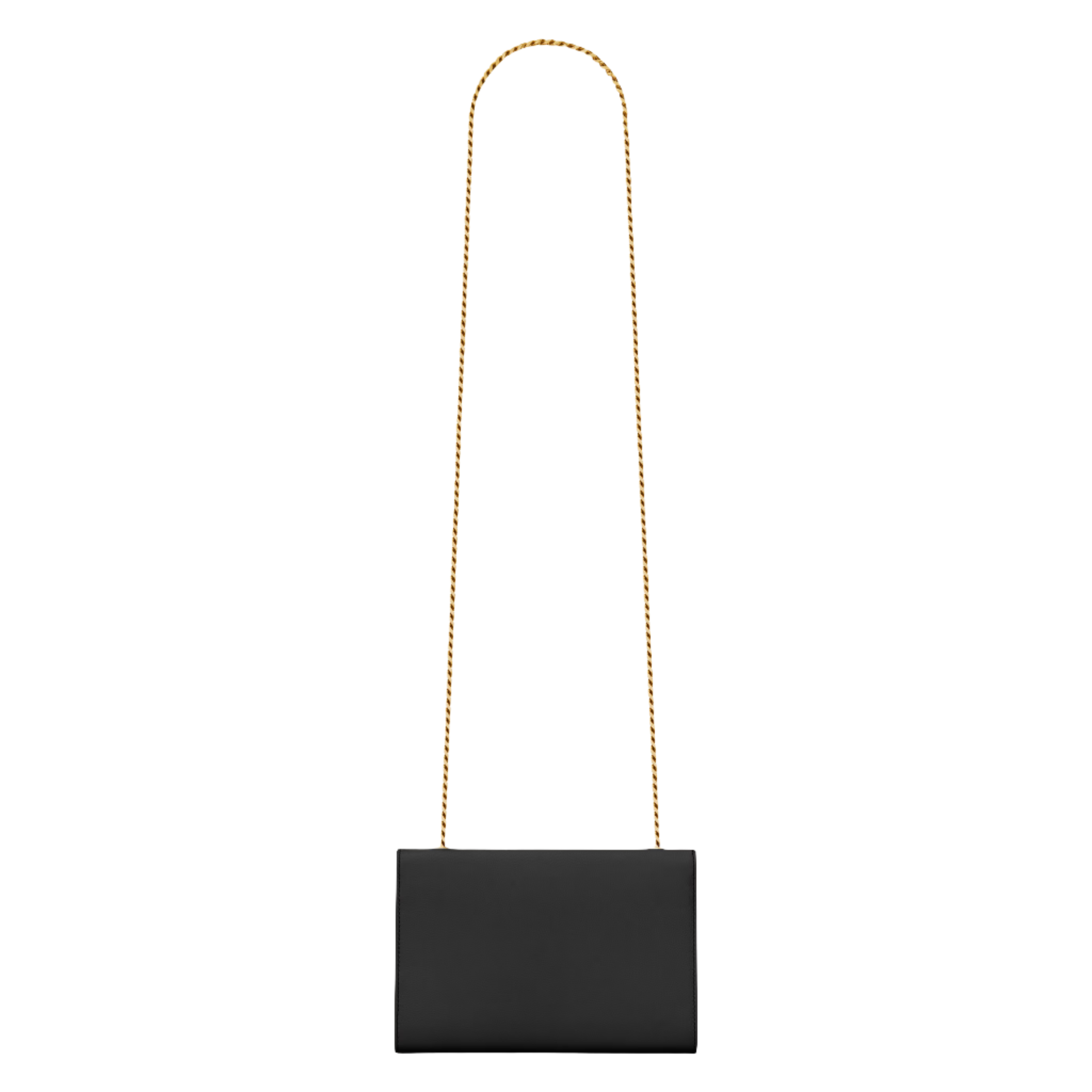 SAINT LAURENT YSL KATE SMALL IN GRAIN DE POUDRE EMBOSSED LEATHER BLACK