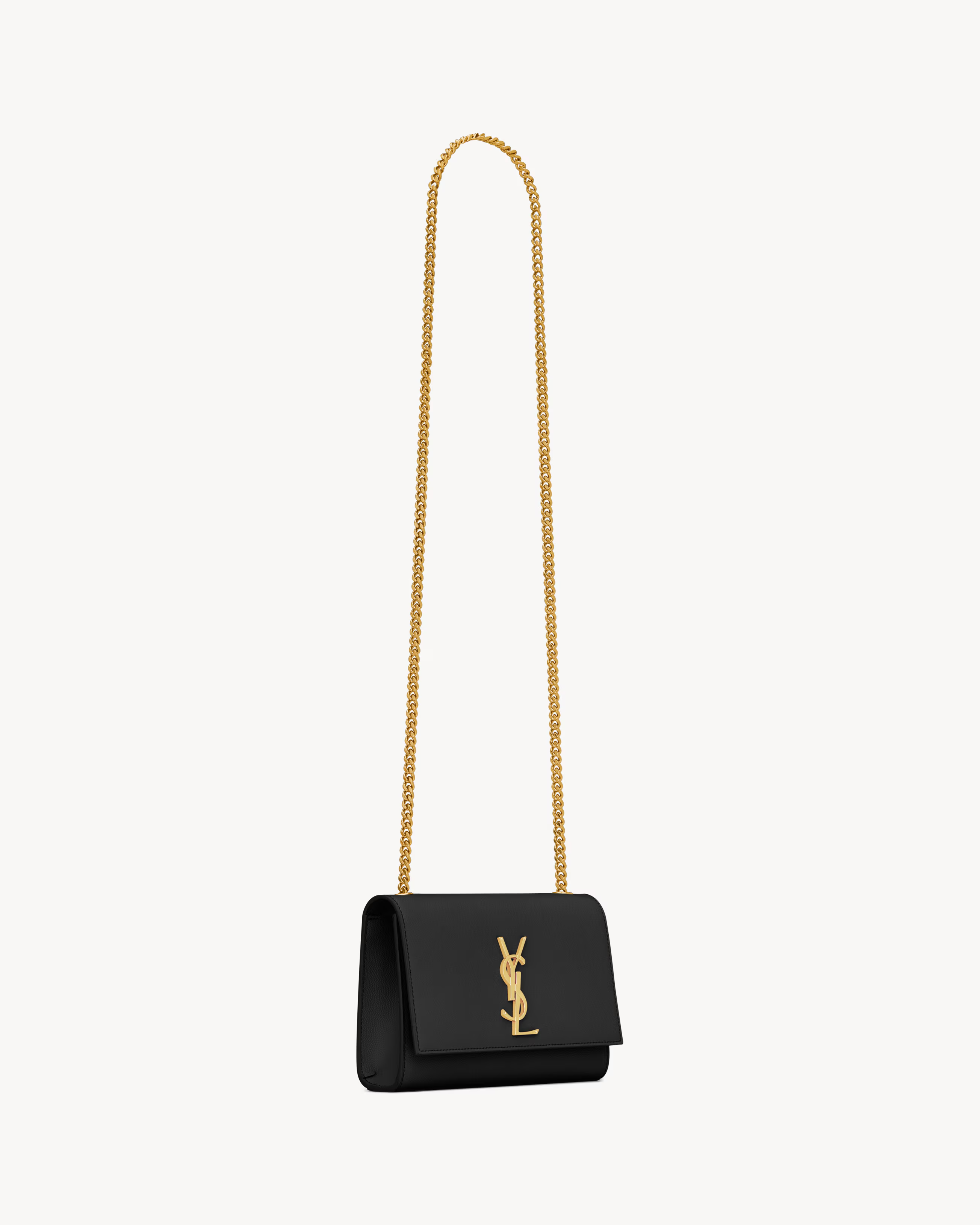 SAINT LAURENT YSL  KATE SMALL IN GRAIN DE POUDRE EMBOSSED LEATHER