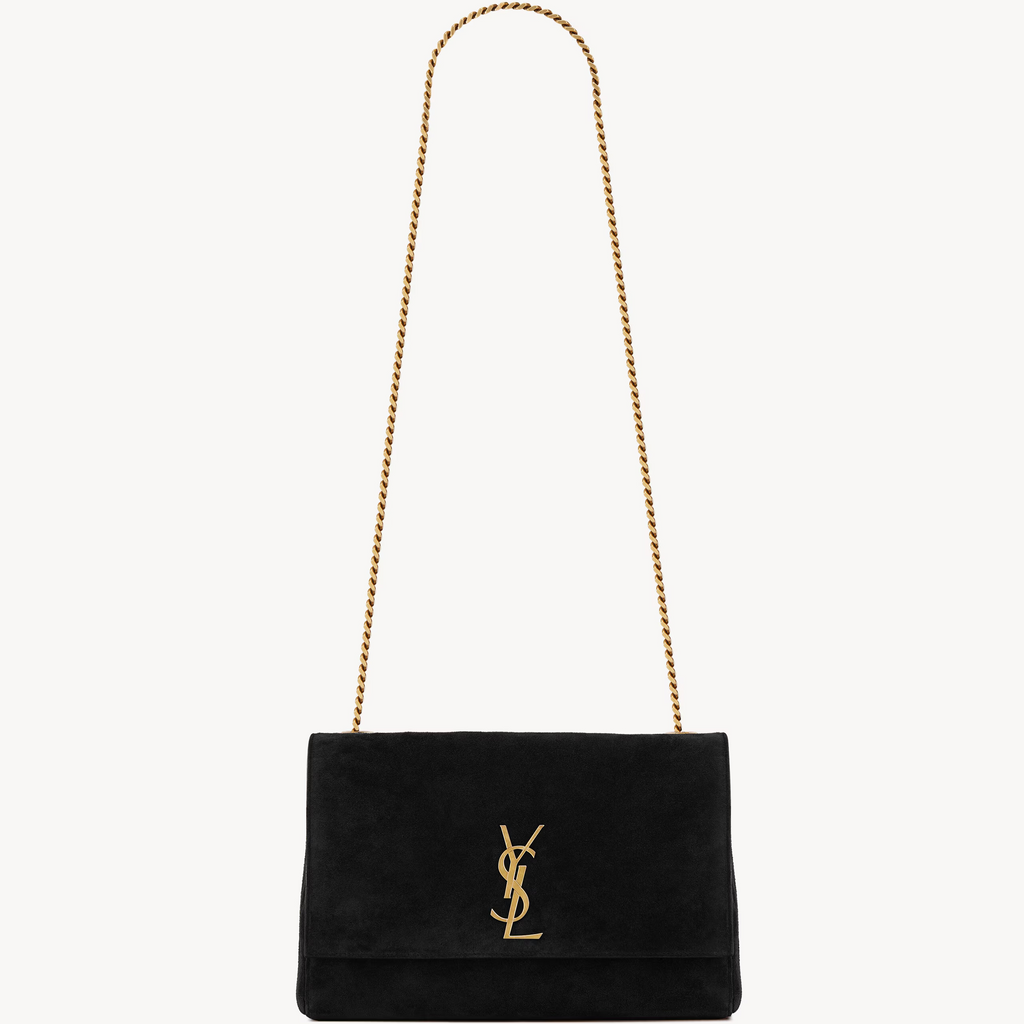 SAINT LAURENT YSL REVERSIBLE MEDIUM KATE IN SUEDE