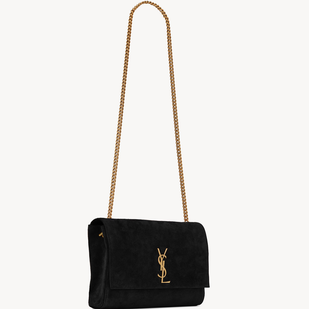 SAINT LAURENT YSL REVERSIBLE MEDIUM KATE IN SUEDE