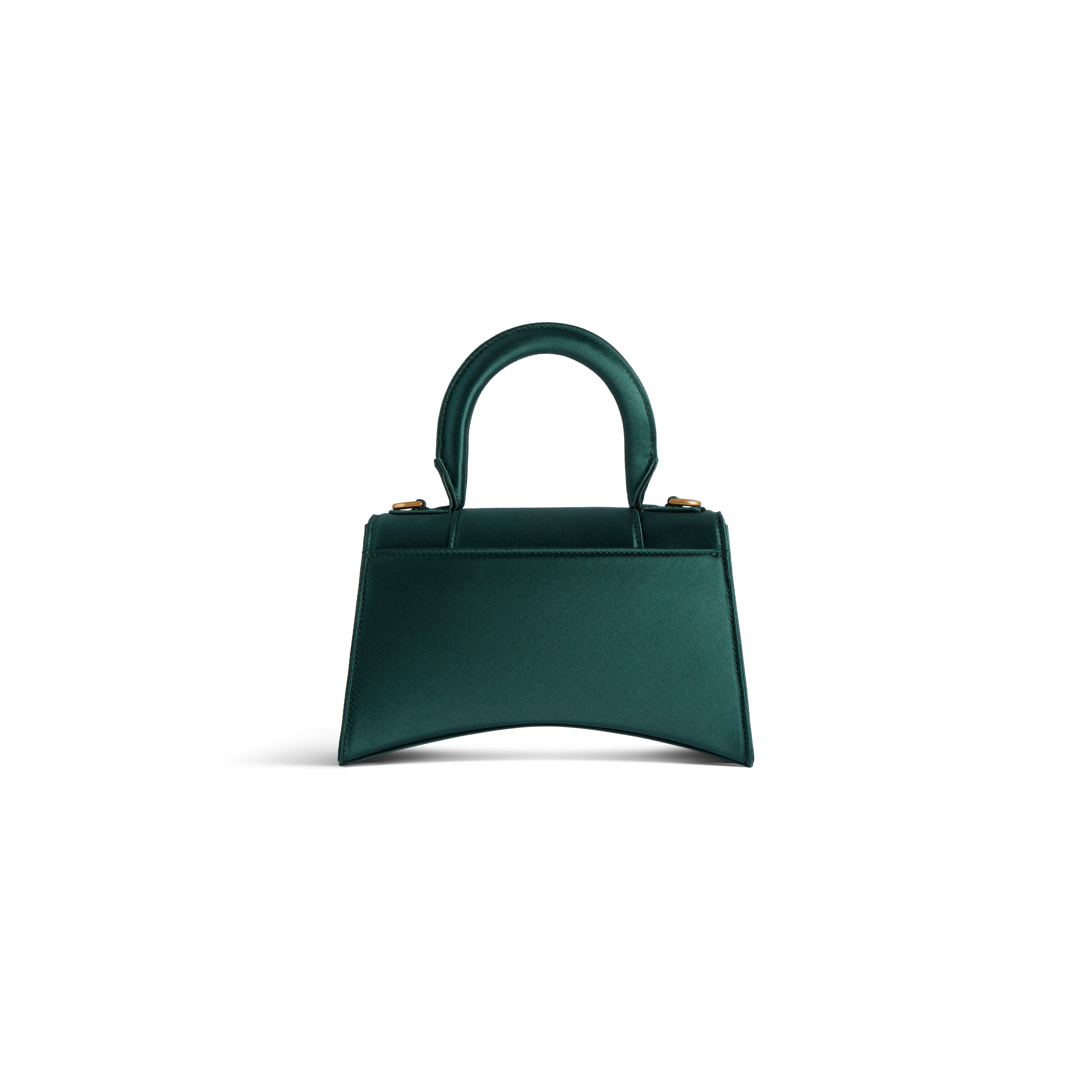 Hourglass Xs Handbag in Dark Green Balenciaga