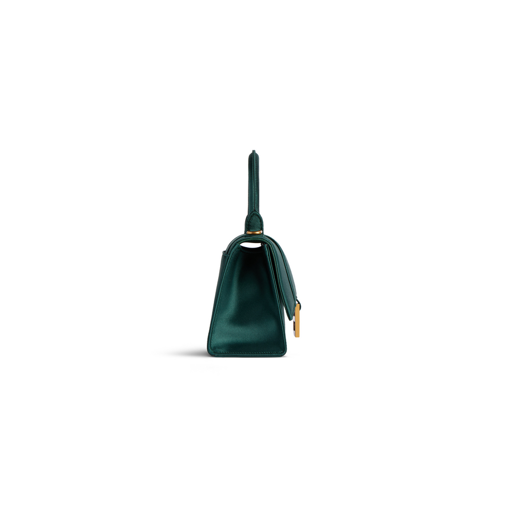 Hourglass Xs Handbag in Dark Green Balenciaga