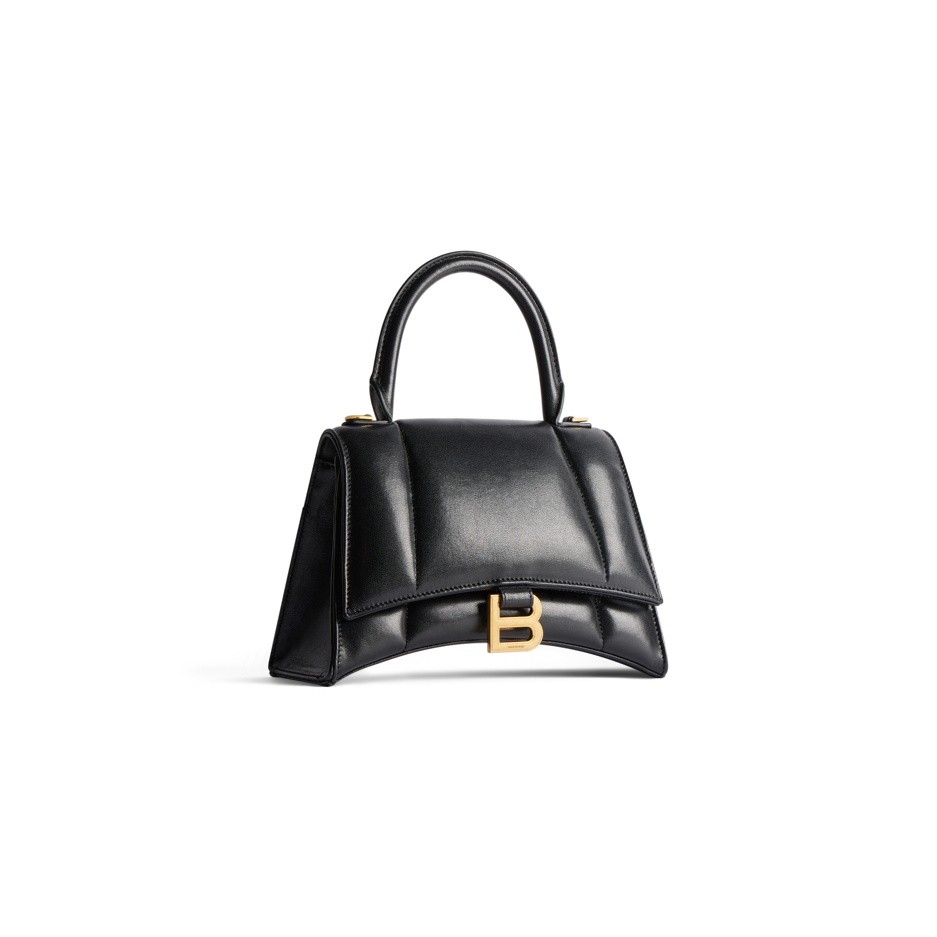 Hourglass Small Handbag in Black Balenciaga