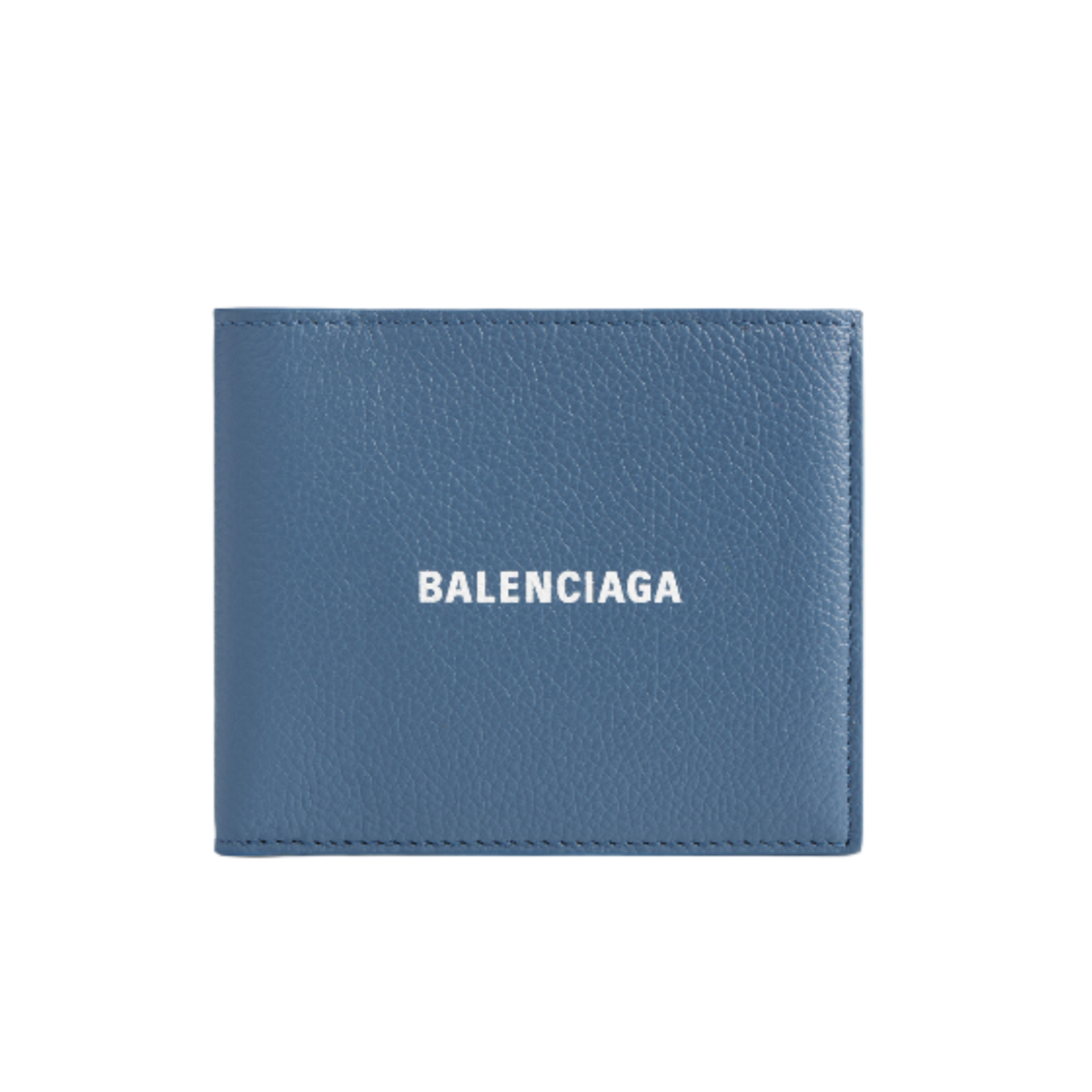 Mens Cash Square Folded Wallet in Blue Balenciaga