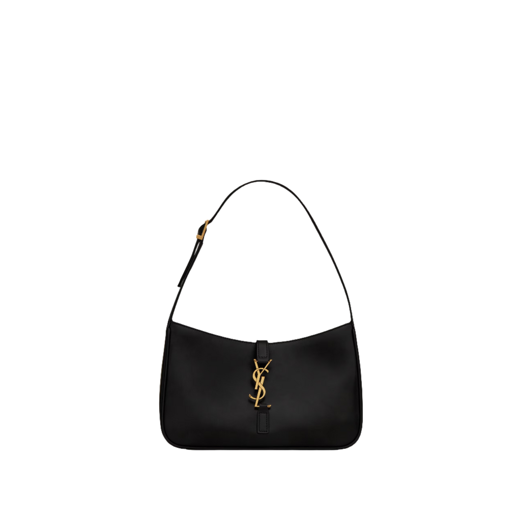 SAINT LAURENT YSL SMOOTH LEATHER BLACK